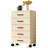 Mobile Storage Cabinet with 5 Drawers, Rolling Office Organizer for Bedroom, Living Room, or Office, 48 x 30 x 84.5 cm