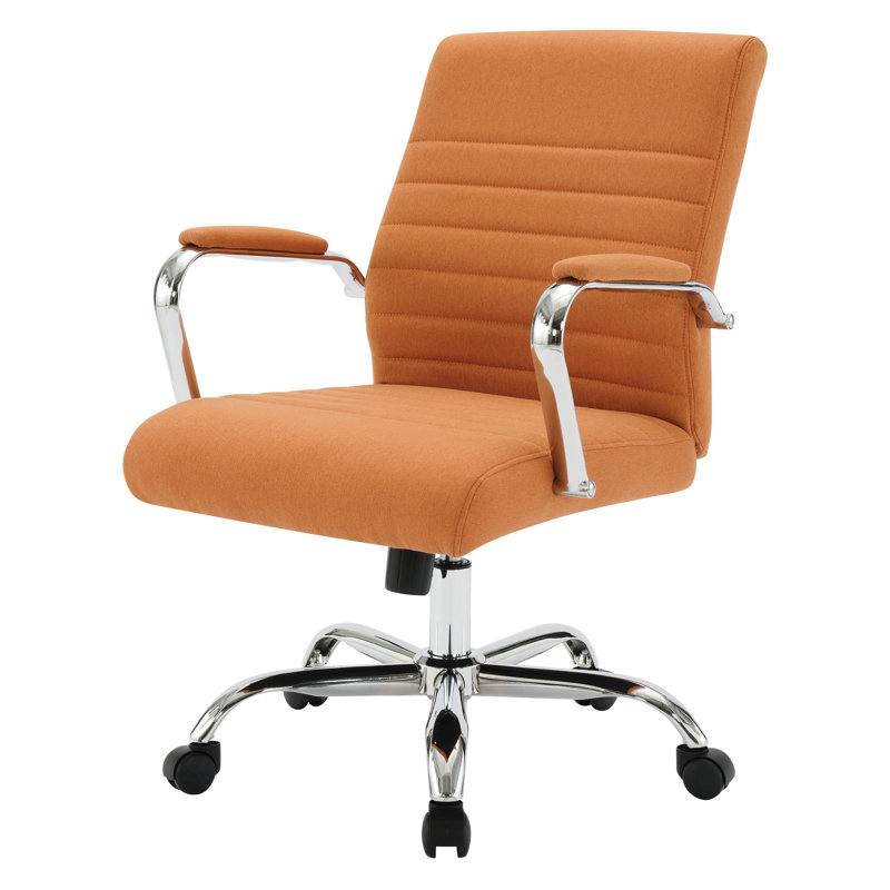 Mallory Polyester Blend Task Chair, Nut
