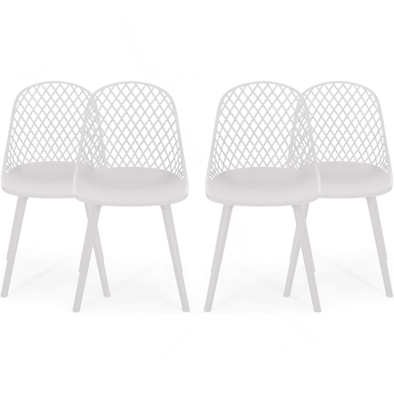 CHAISE LILY (ENSEMBLE DE 4), Blanc