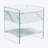 Bedside table with drawers. The board surface is MDF with white grain sticker, and both sides are transparent tempered glass. The design is simple and elegant, with excellent storage functions.