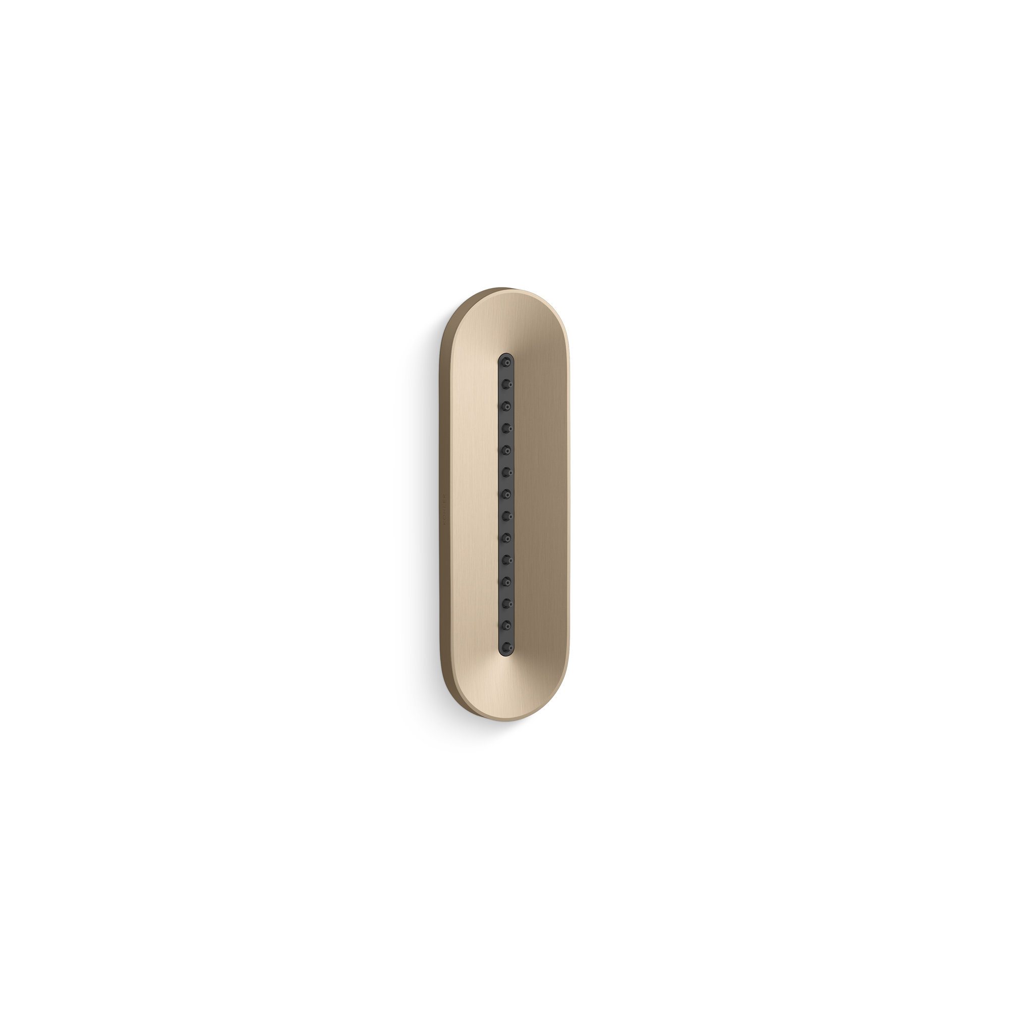 Statement Oblong Vichy 2.5 Gpm Body Spray, Vibrant Brushed Bronze