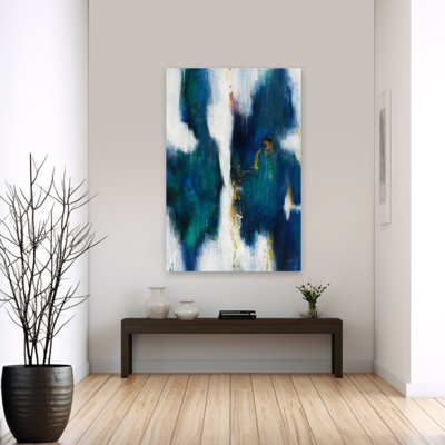 Art abstrait abstrait et bleu