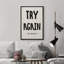 Try Again, Framed Master Bedroom Wall Art Canvas Print-106766833-106766835
