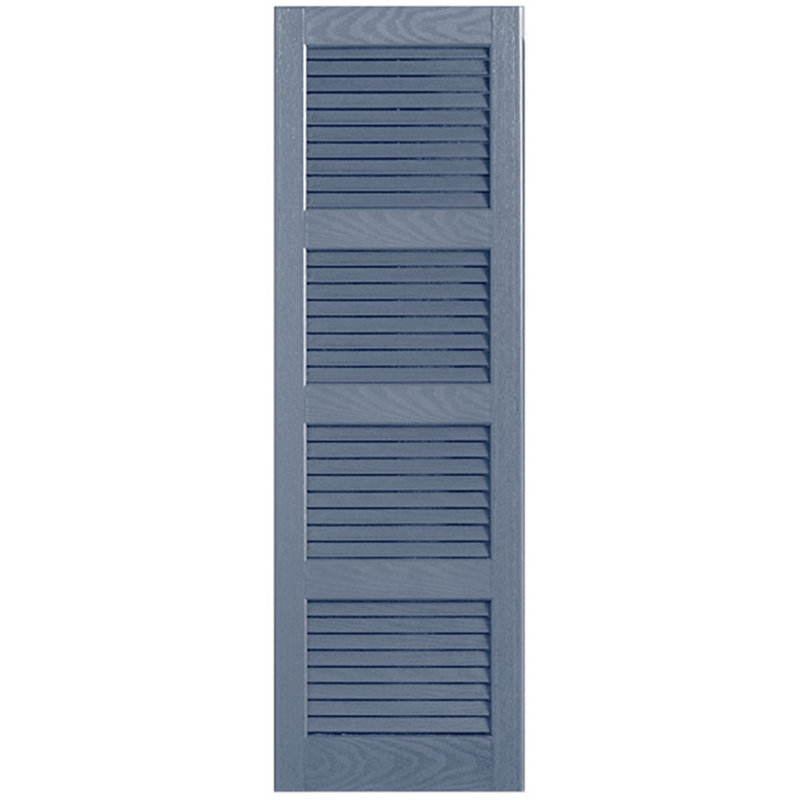 Paire de volets à persiennes droites, Bleu, 9", 78 po
