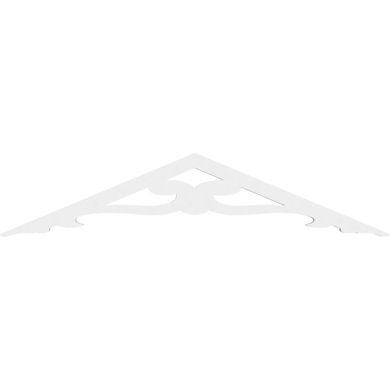Pignon en PVC de qualité architecturale Brontes, H 10 po x l 48 po x P 1 po, 5 / 12