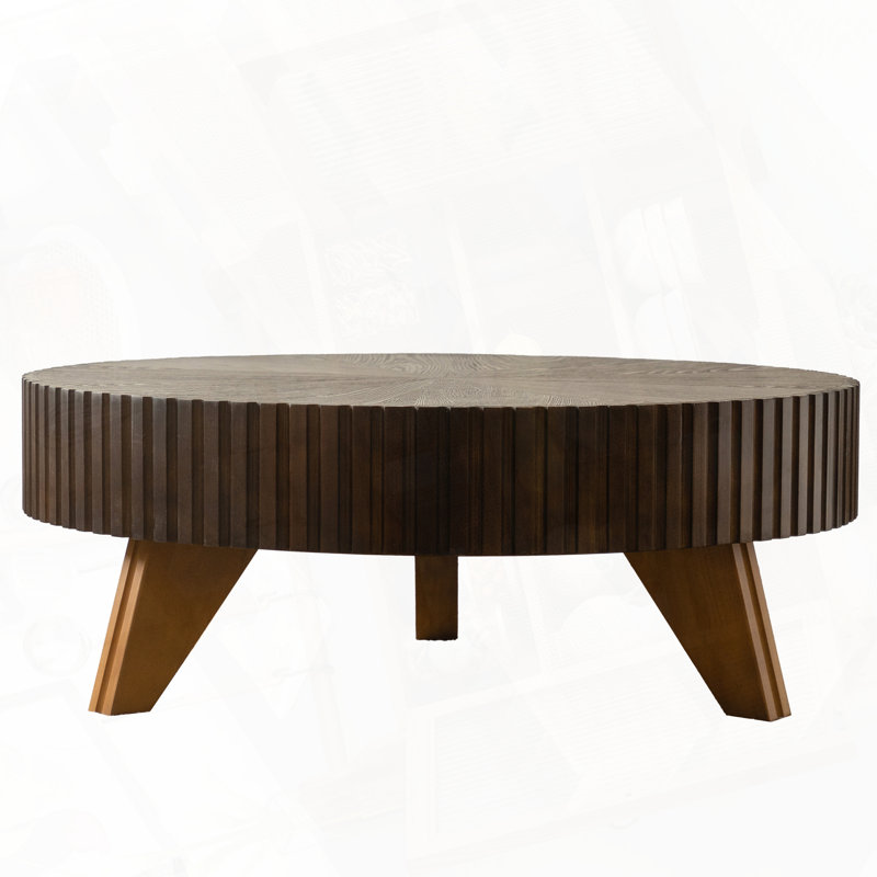 Round Retro Coffee Table Versatile Practical Multiple Purposes