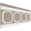 Ensemble de lambris traditionnel 94 1/2 po L (réglable de 32 à H 36 po) Ashford