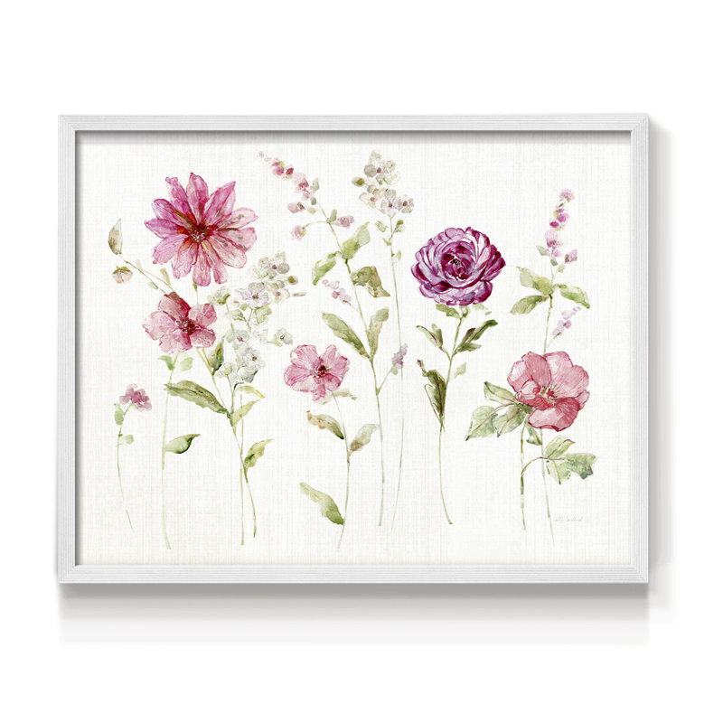 Sweet and Delicate -Framed Print - Restickable, 22" H x 28" W, White
