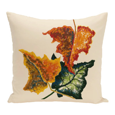 Floral Outdoor Reversible Throw Pillow