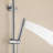 Modern 10" Wall Mounted Exposed Rainfall Shower System with Height Adjustable Handheld Shower and Rotatable Shower Head-129184332