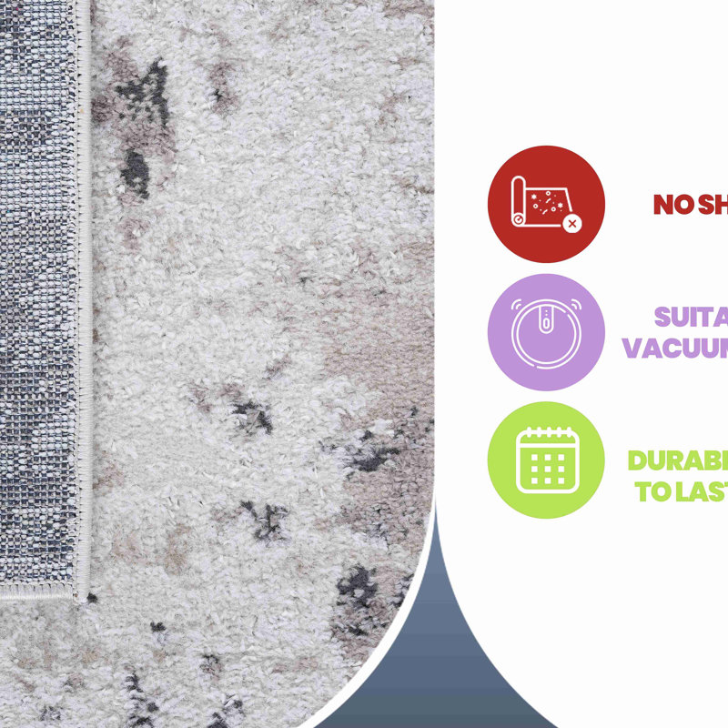 Collection Abstract Runner Rug, Runner 2'2" x 8'