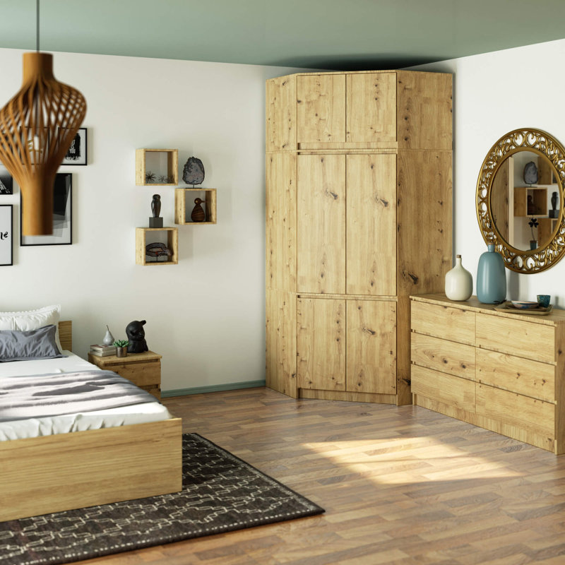 Silenus 6 Door Manufactured Wood Wardrobe