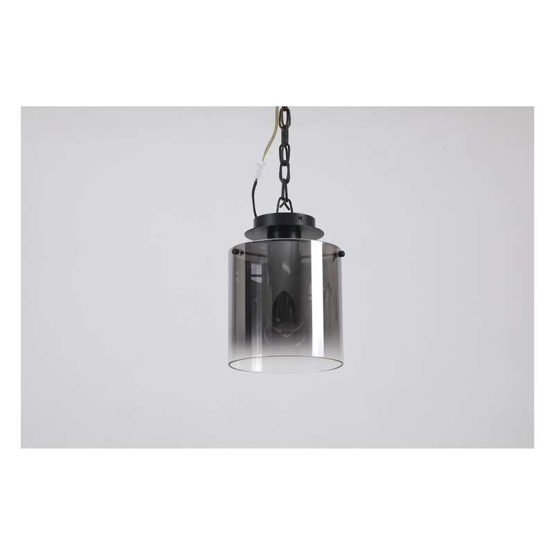 Tiburon Glass Flush Mount, Black
