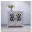 buffet avec 2 portes en miroir en acrylique et buffet avec rangement-1360956383
