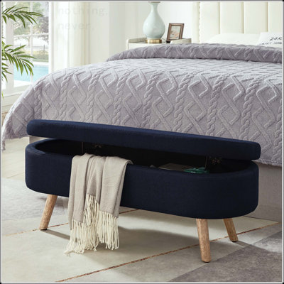 Banc de rangement avec repose-pieds Luxury