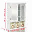 Armoire de rangement pour salle de bain, armoires à pharmacie pour salle de bain avec miroir, 2 portes, 2 tablettes réglables + 3 paniers de rangement en bois de style mural pour salle de bain