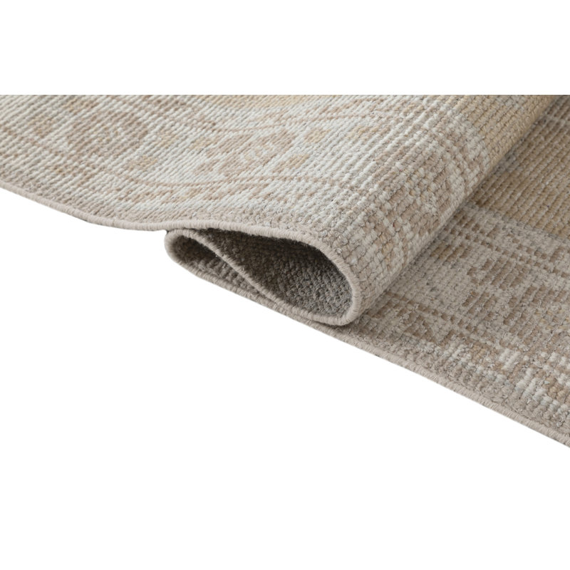 Tapis d'intérieur en laine noué à la main Palace, 7 pi 9 po x 9 pi 9 po