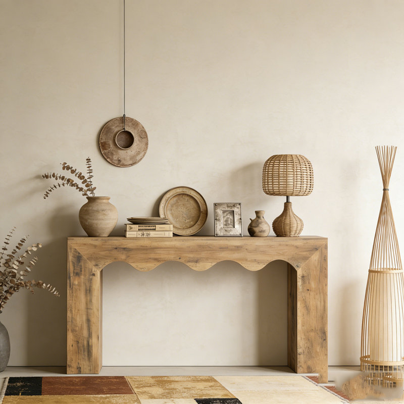 Wooden Sofa Entryway Table with Storage