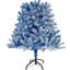Arbre de Noël à charnière 6 pi - bleu, 750 branches, lumières chaudes