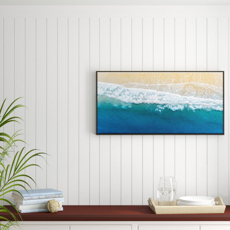 Print on Canvas, 51cm H x 102cm W, Black Floater Frame