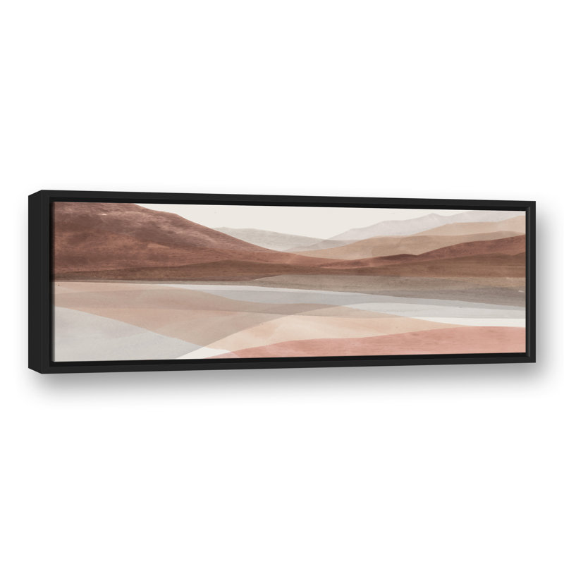 Paysage à l'aube, H 13,75 po x l 35,75 po x P 1,75 po
