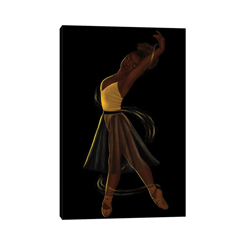 On My Toes by Princess Karibo - Print on Canvas, Wrapped Canvas, 66.04 cm H x 45.72 cm W x 3.175 cm D