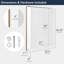 Maiorano 22" x 30" Beaded Surface Mount Framed Medicine Cabinet with 3 Adjustable Shelves