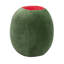 Coussin en coton et velours olive