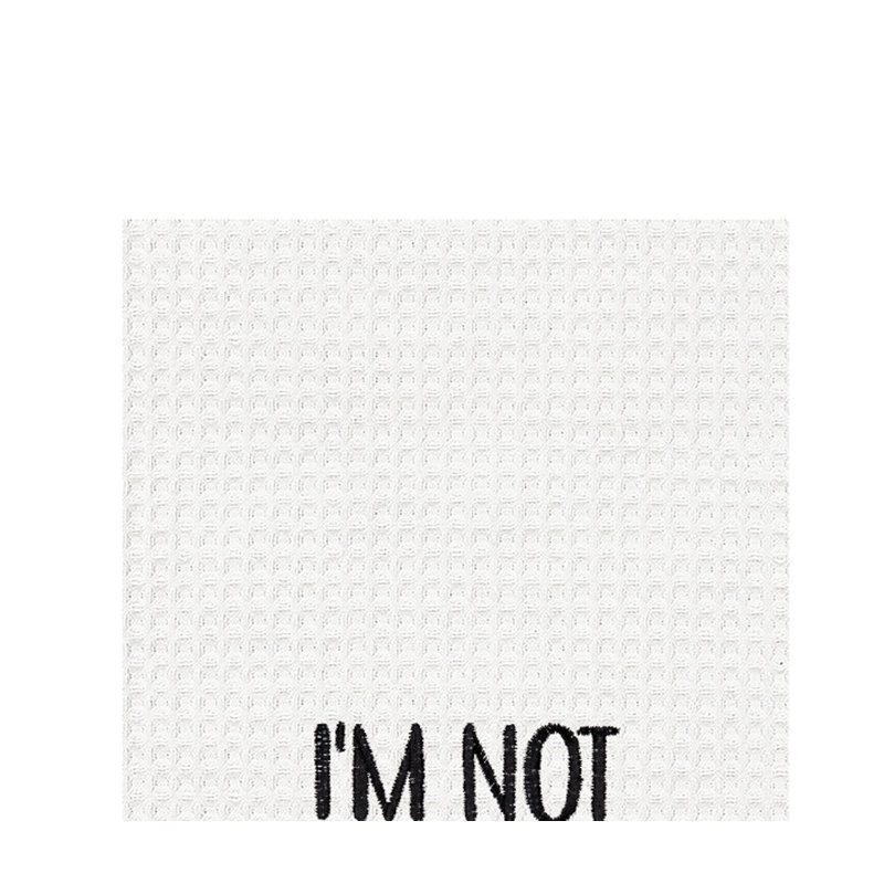 "I Am Not Slurring" Waffle Weave Dishtowel