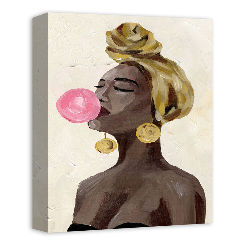 Impression sur toile Bubble Gum Fashion, H 14 po x l 11 po x P 1,25 po