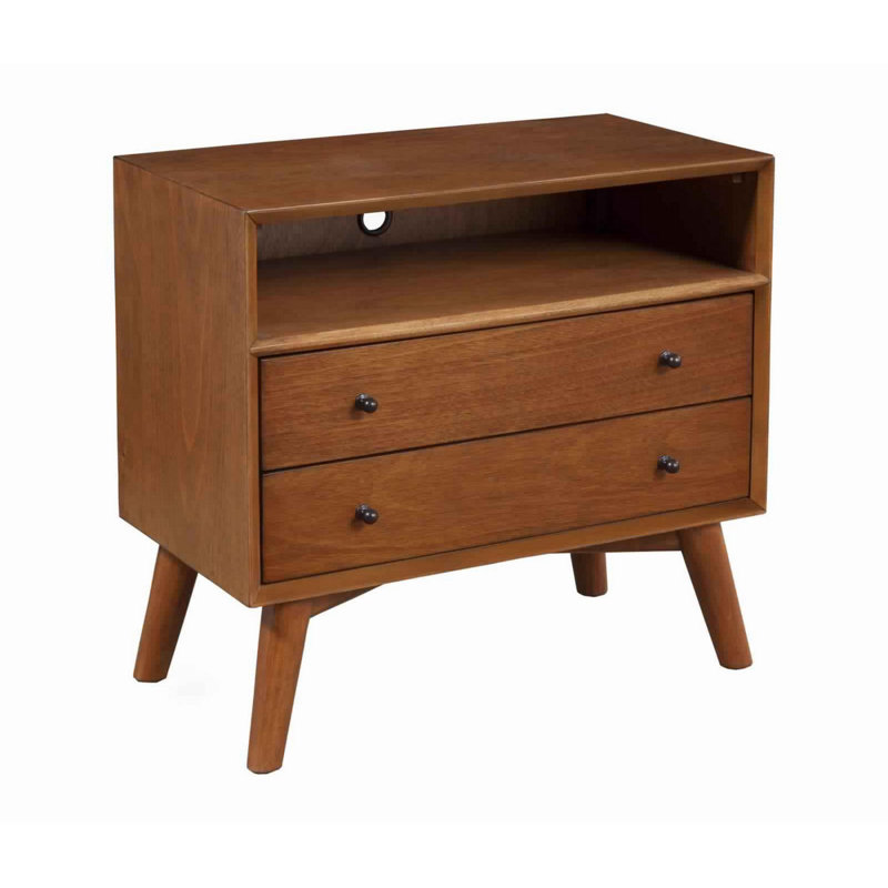 28'' W Nightstand, Brown