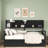 Modern Daybed With Storage Shelves And 2 Drawers-1625891273