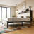 Queen Size Bed Frame, Platform Bed Frame With Charging Station