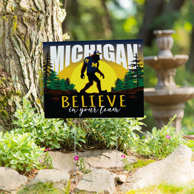 University Of Michigan Yard Sign, Bigfoot
