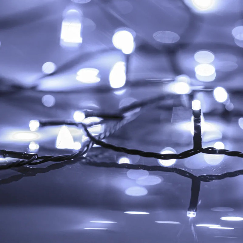 The Seasonal Aisle LED String With Leds 40 M PVC, 1500cm L, White/Dark Green
