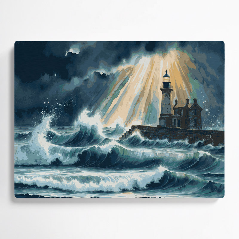 Art mural gris nautique moderne côtières, H 11 po x l 14 po