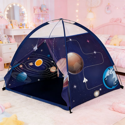 Tente pour enfants Outer Space Galaxy, tente de lit pour chambre à coucher, tente de jeu à thème étoilé unisexe, cadeau idéal