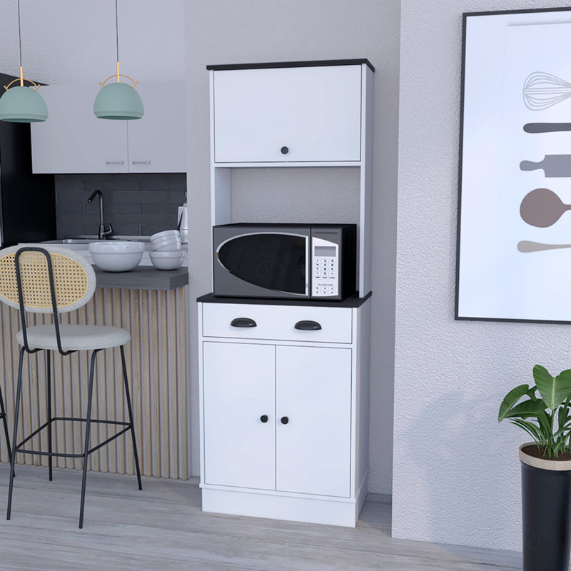 Pantry Cabinet Microwave Stand Warden