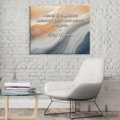 Artsy Quote By Greg O'Brien Gallery Wrapped Canvas