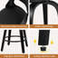 ALFORDSON 2x Bar Stools Swivel Padded Backrest Dining Kitchen Chair