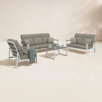 Townsend 4 Person Seating Group With Sunbrella Cushions