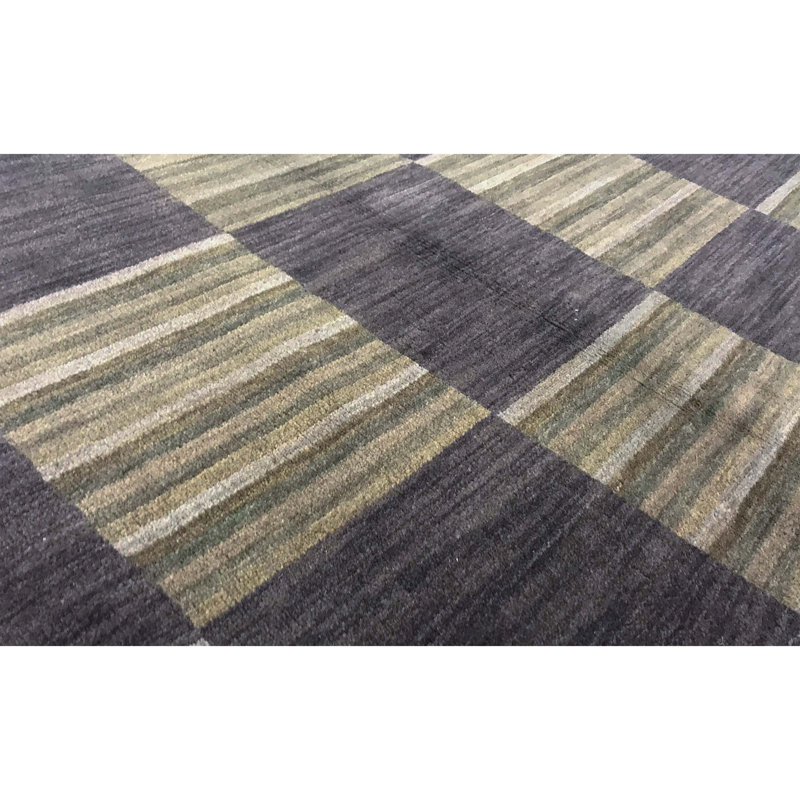 Wool Checkered Indoor Rug