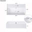 21.6" Ceramic Sink For Bathroom Vanity - White, Quality & Performance, Stain- Surface Heat Resistance, Stylish Functional Ceramic, Easy To Clean Stains, High Endurance,