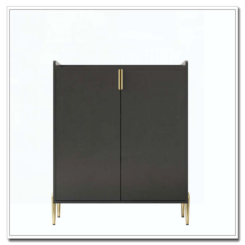 Armoire en bois 2 portes, Noir