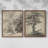 Vintage  Sketch I  -Framed Giclee Print - Set of 2-685659121-685659134