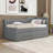 Upholstered Daybed with Three Drawers and Trundle-803584501-803584507