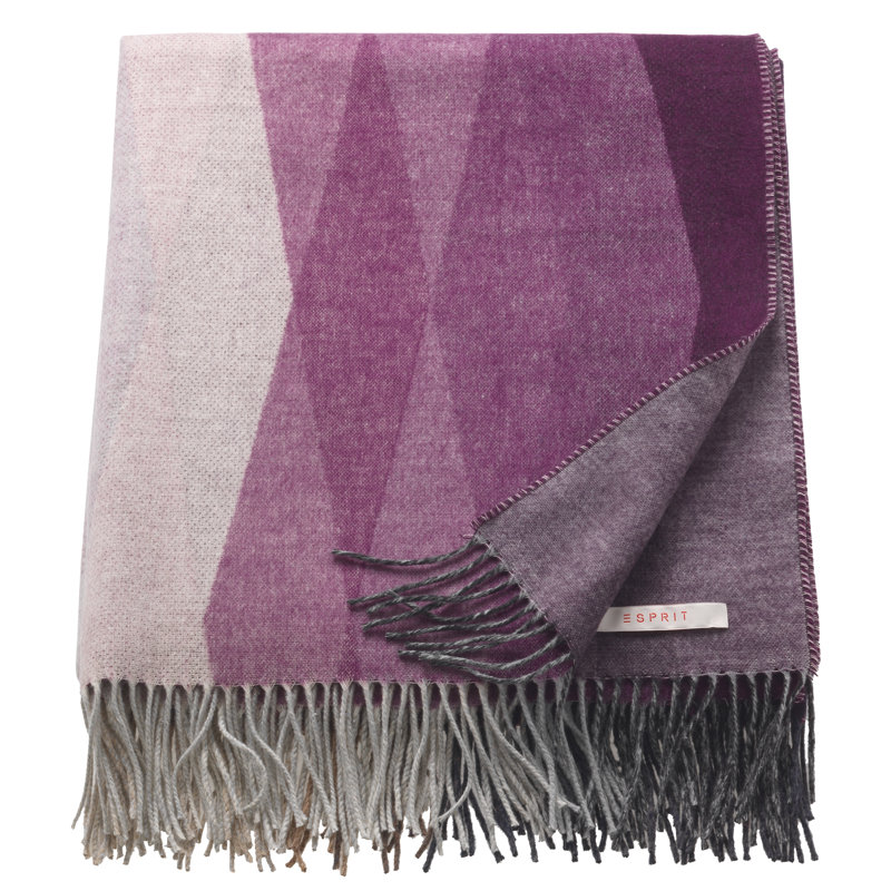 Rombo Throw Blanket, Blue