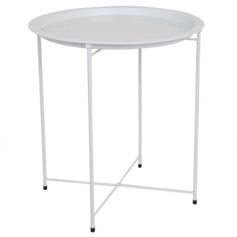  Table de bout à plateau supérieur, Blanc