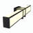 Aubrelle 24 in. 1-Light Modern LED Dimmable Flush Mounted Vanity Light in Matte Black with Acrylic Shade-1740441806