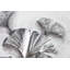 Hand -painted acrylic painting on delicate leaves